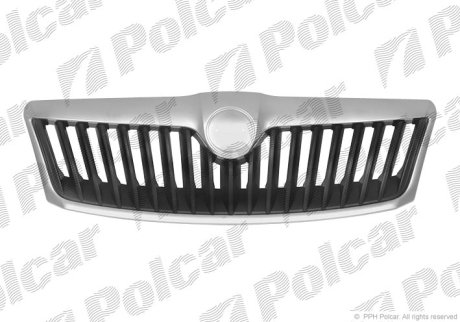 Решетка радиатора Skoda Octavia 09-13 Polcar 692305