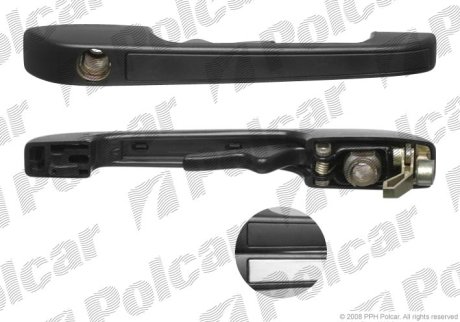 Ручка двери передняя прав. VW Golf/Passat 83-88 Polcar 9534Z-50