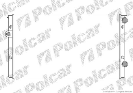 Радіатор основний VW Golf III, Vento 1.9D,TDI 91- Polcar 953808B5