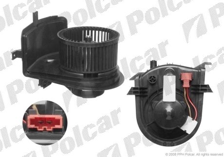 Вентилятор салона Seat Arosa, Cordoba, Cordoba Vario, Ibiza Ii, Inca VW Caddy, Golf Iii, Golf Iv, Polo, Vento 1.0-Electric 08.91-06.04 Polcar 9538NU-2