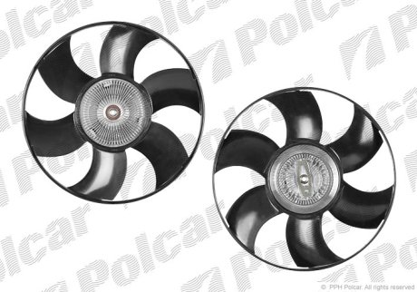 Вентилятор с вискомофтой MB Sprinter 901-906 00-,Crafter 06- Polcar SV-6099S