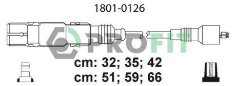 Комплект проводов зажигания PROFIT 1801-0126