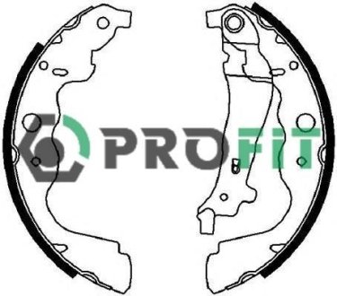 Колодки тормозные барабанные PROFIT 5001-4031