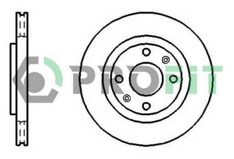 Диск гальмівний PROFIT 5010-1140