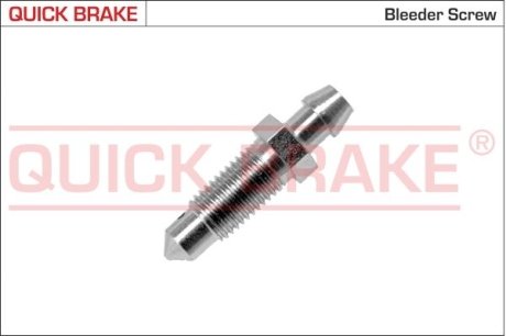 Штуцер прокачки тормозов (M8x1/9x33.5) QUICK BRAKE 0090