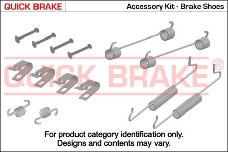 Комплект пружинок колодок ручника Hyundai Santa Fe 06- QUICK BRAKE 1050019