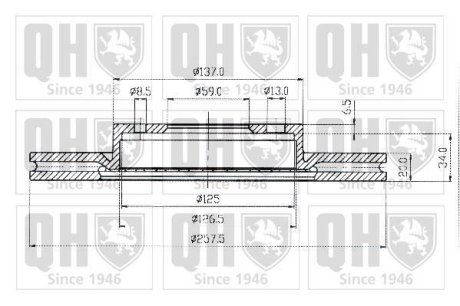 Тормозные диски QUINTON HAZELL BDC3593