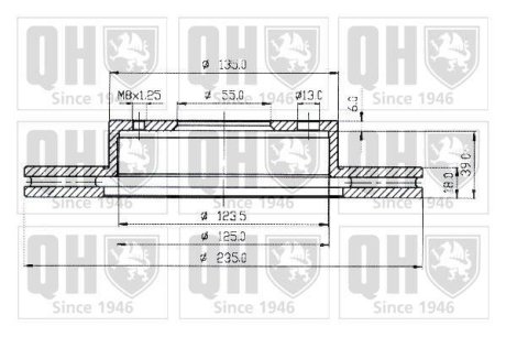 Тормозные диски QUINTON HAZELL BDC3960