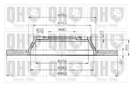 Гальмівні диски QUINTON HAZELL BDC4578