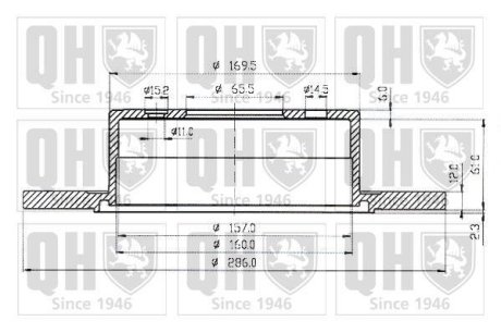 Тормозные диски QUINTON HAZELL BDC4581