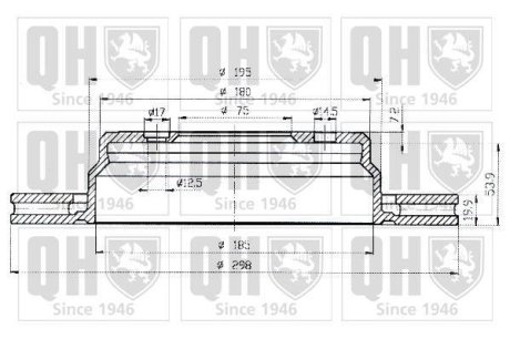 Гальмівні диски QUINTON HAZELL BDC4677