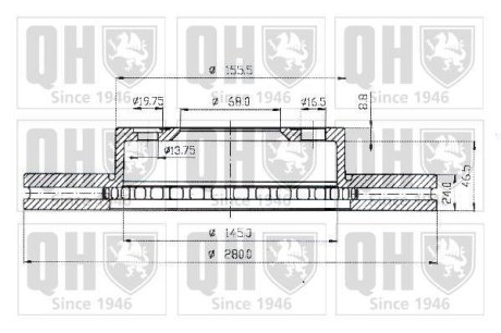 Тормозные диски QUINTON HAZELL BDC4732