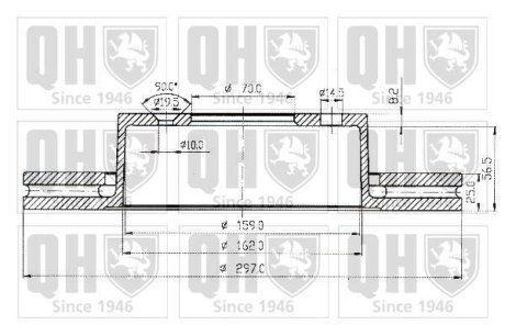 Гальмівні диски QUINTON HAZELL BDC4804