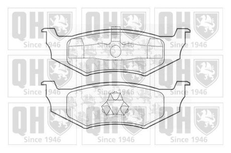 Тормозные колодки дисковые QUINTON HAZELL BP1035