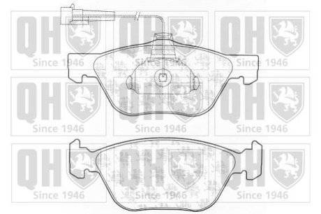 Тормозные колодки дисковые QUINTON HAZELL BP1234