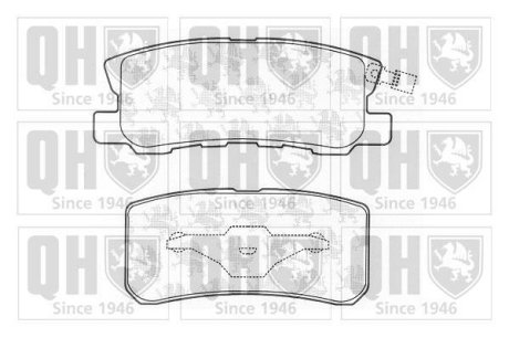 Тормозные колодки дисковые QUINTON HAZELL BP1281