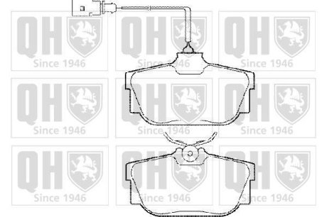 Гальмівні колодки дискові QUINTON HAZELL BP1285