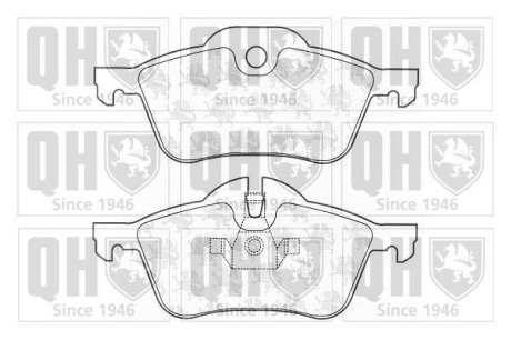 Гальмiвнi колодки дисковi QUINTON HAZELL BP1291