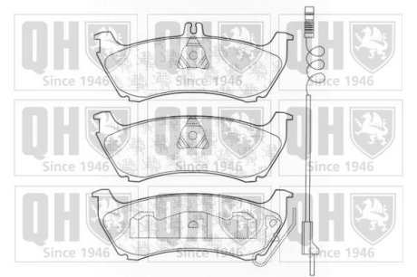 Гальмівні колодки дискові QUINTON HAZELL BP1293 (фото 1)