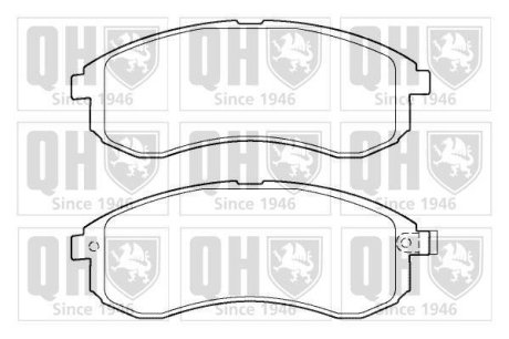 Тормозные колодки дисковые QUINTON HAZELL BP1404