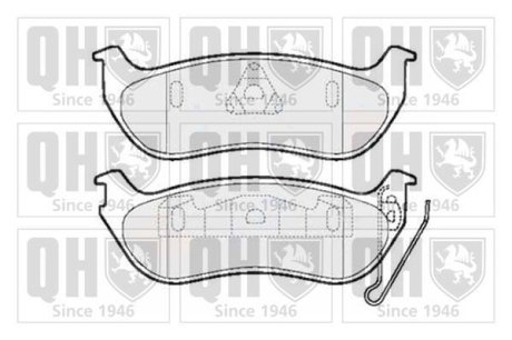 Тормозные колодки дисковые QUINTON HAZELL BP1500