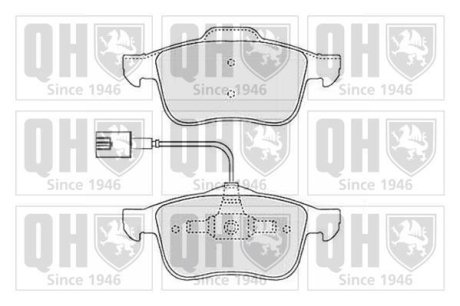 Тормозные колодки дисковые QUINTON HAZELL BP1502