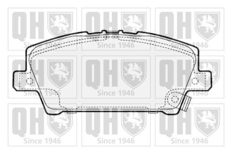 Тормозные колодки дисковые QUINTON HAZELL BP1598