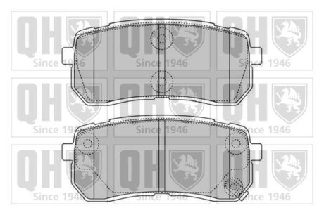 Гальмівні колодки дискові QUINTON HAZELL BP1599 (фото 1)