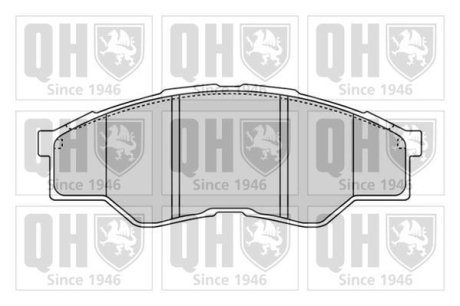 Гальмівні колодки дискові QUINTON HAZELL BP1604