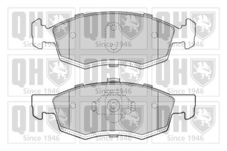 Тормозные колодки дисковые QUINTON HAZELL BP1639