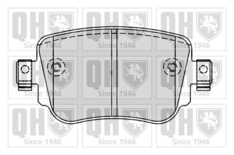 Тормозные колодки дисковые QUINTON HAZELL BP1843