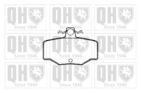 Гальмівні колодки дискові QUINTON HAZELL BP577