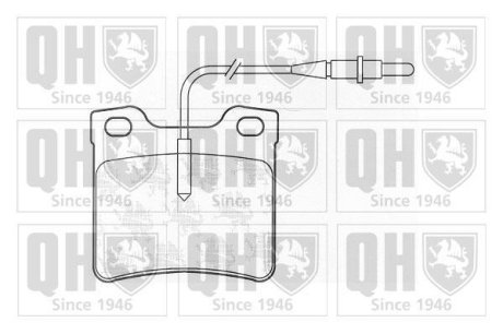 Гальмівні колодки дискові QUINTON HAZELL BP929 (фото 1)