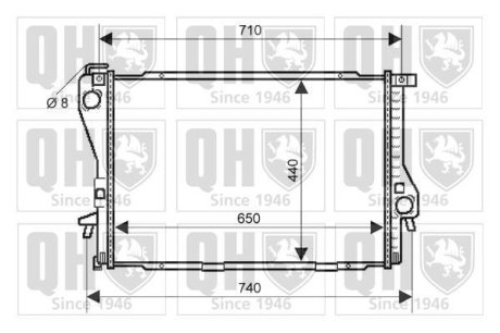 Радиатор охлаждения ZN QUINTON HAZELL QER2117