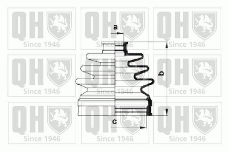 Пильник привідного валу ZN QUINTON HAZELL QJB985