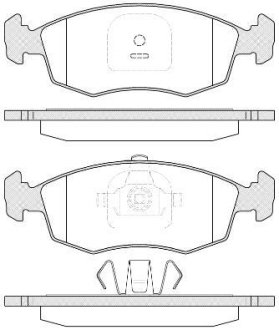 Гальмівні колодки передн. FIAT STRADA пікап 1.3 D 10- REMSA 0172.35