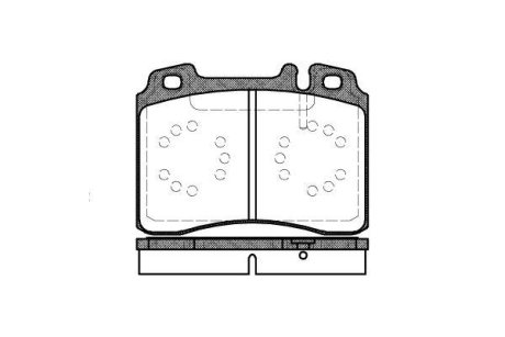 Колодки гальмівні дискові REMSA 0379.00