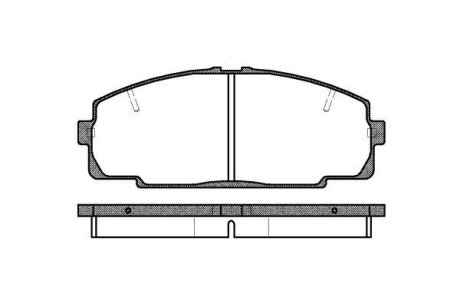 Колодки тормозные дисковые REMSA 0421.20