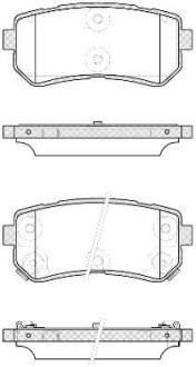 Колодки тормозные дисковые REMSA 1209.42