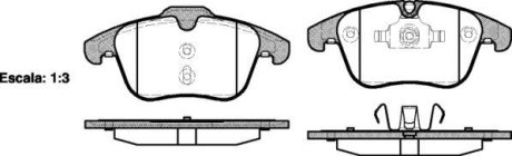 Колодка гальм. диск. FORD MONDEO, передн. (вир-во) REMSA 1219.00