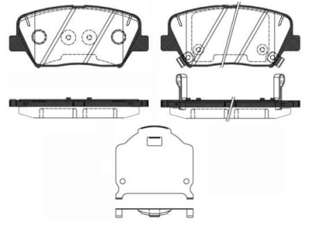 Колодки тормозные дисковые REMSA 1412.02