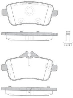 DB гальмівні колодки передн. W166 M/GL-Class REMSA 1503.10