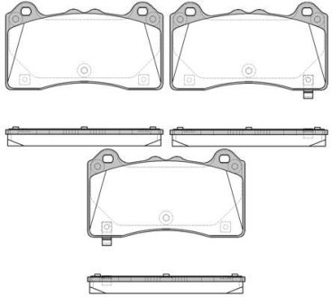 FORD Гальм. колодки передн. FOCUS III 2.3 RS AWD 15-17 REMSA 1736.02