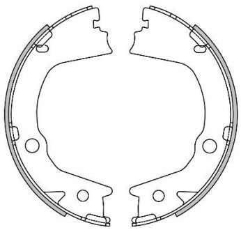 Колодки гальмівні барабанні REMSA 4602.00