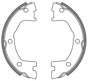 Колодки гальмівні барабанні (комплект 4 шт) REMSA 4640.00