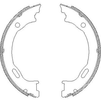 Колодки гальмівні барабанні ML163 98- REMSA 4707.01