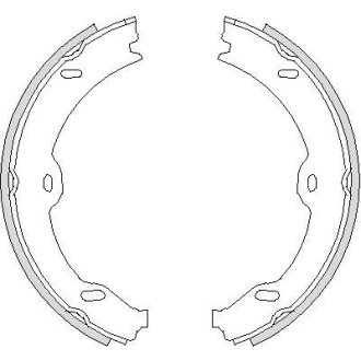 DB Колодки гальмівні барабанні W211 03- REMSA 4708.00