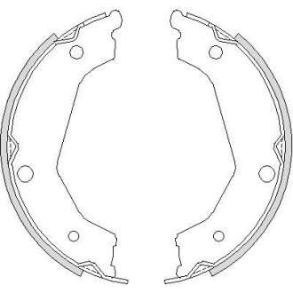 Колодки гальмівні барабанні REMSA 4732.00