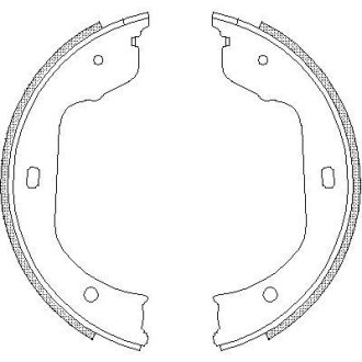 Колодки гальмівні барабанні REMSA 4740.00