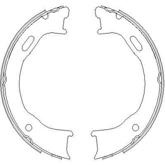 Колодки тормозные барабанные REMSA 4747.00